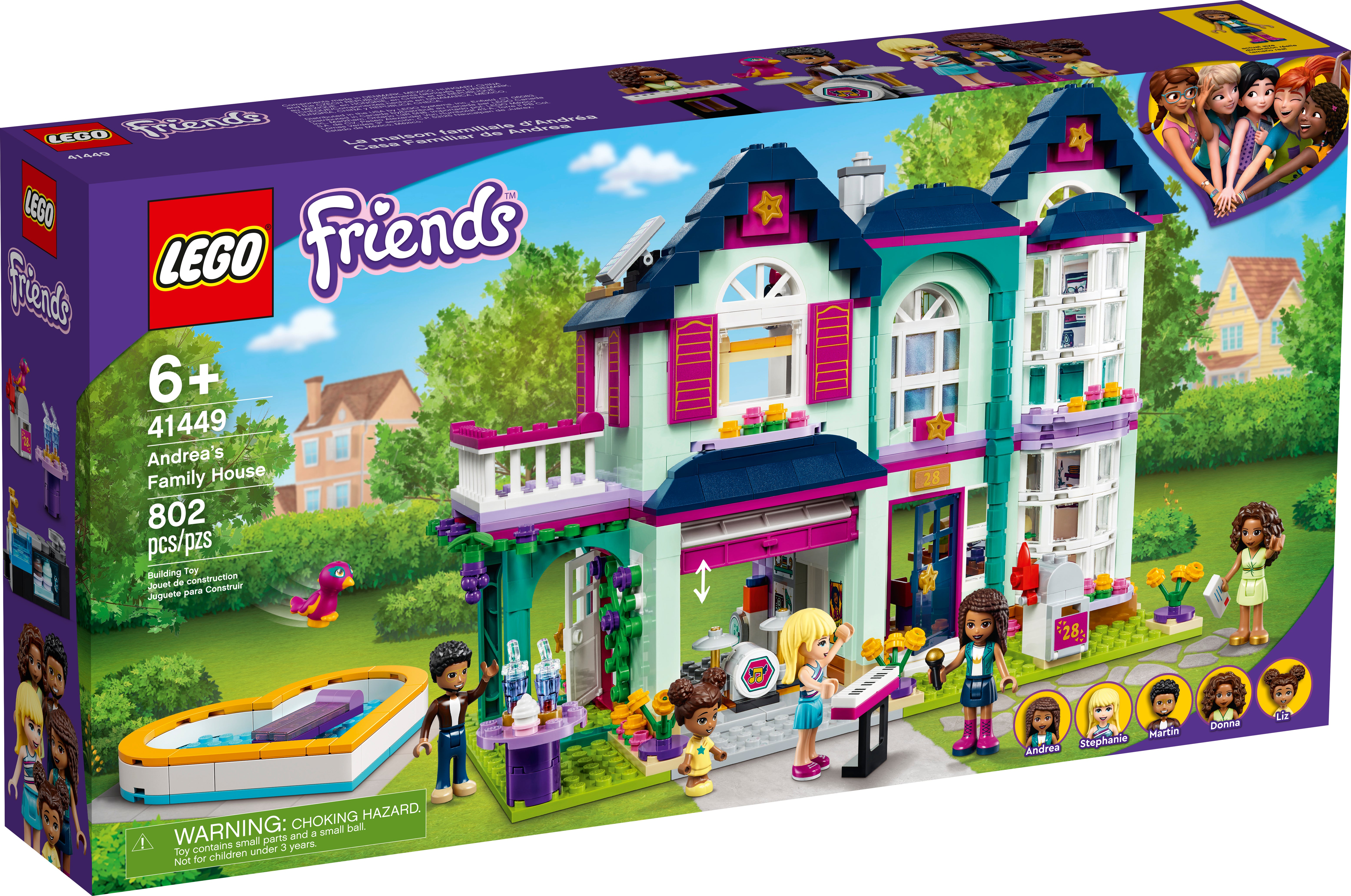 Lego Friends STICKER SHEET ONLY for Lego set 41449 Andrea's Family House New